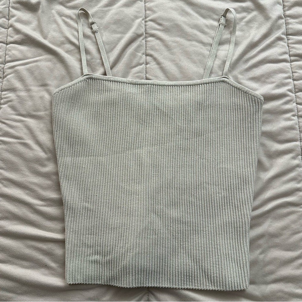 aritzia - babaton sculpt knit full length tank (matte pearl)